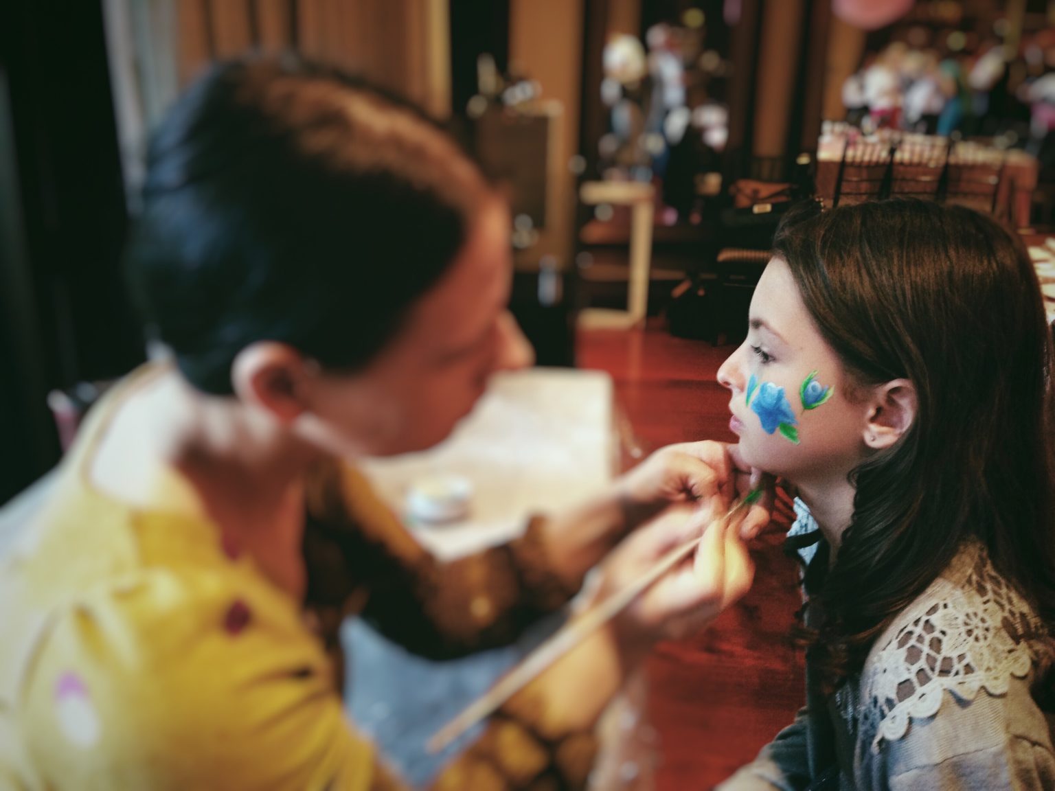 Kinderschminken auf Hochzeit